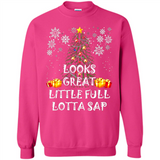 Looks Great Little Full Lotta Sap Funny Christmas Tree Mug PINGPONG - Sweatshirt