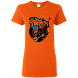 Dancing Funny Guitar Vintage Metal Rock Band Shirt PINGPONG - Ladies Short-Sleeve