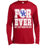 Kentucky Wildcats Forever For ever not just when we win - Canvas Long Sleeve T-Shirt