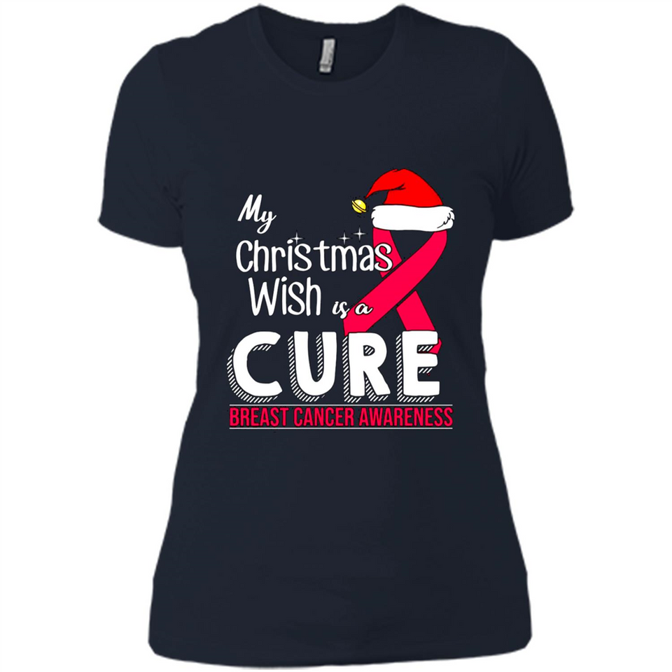 My Christmas Wish Is A Cure Breast Cancer Awareness sweater PINGPONG