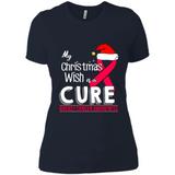 My Christmas Wish Is A Cure Breast Cancer Awareness sweater PINGPONG