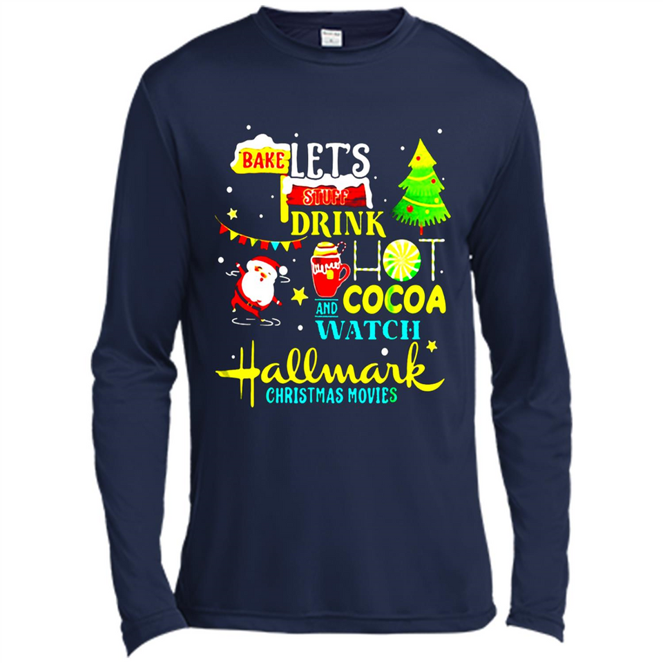 Santa claus i just want to bake stuff and waych christmas movi PINGPONG - Canvas Long Sleeve T-Shirt