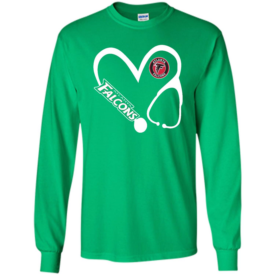 Stethoscope Heart Love Atlanta Falcons For Football Lovers