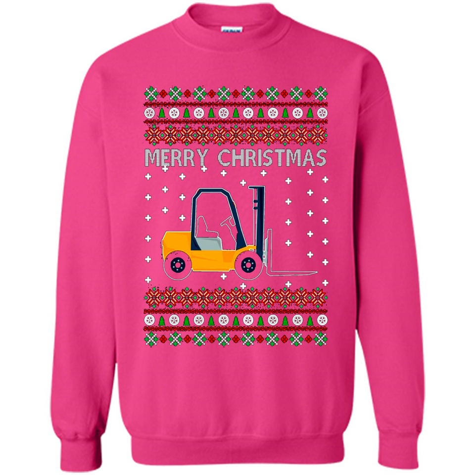 Merry Christmas Forklift ugly sweatshirt PINGPONG