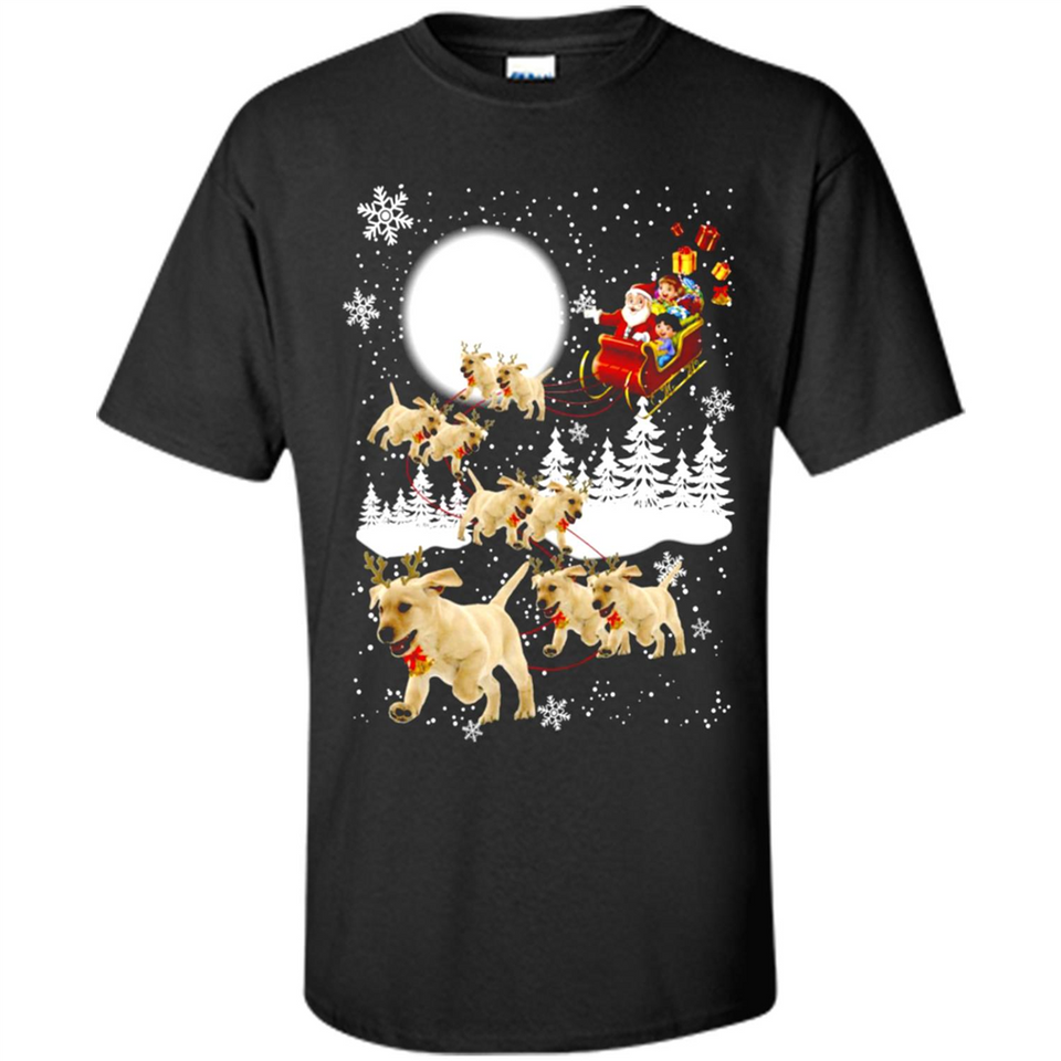 Christmas Santa Golden Retriever Sleigh For Labrador Retriever