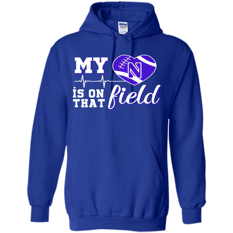 Northwestern Wildcats Football My Heart is on that Field - Hoodie