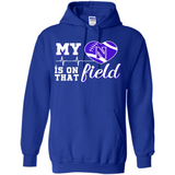 Northwestern Wildcats Football My Heart is on that Field - Hoodie