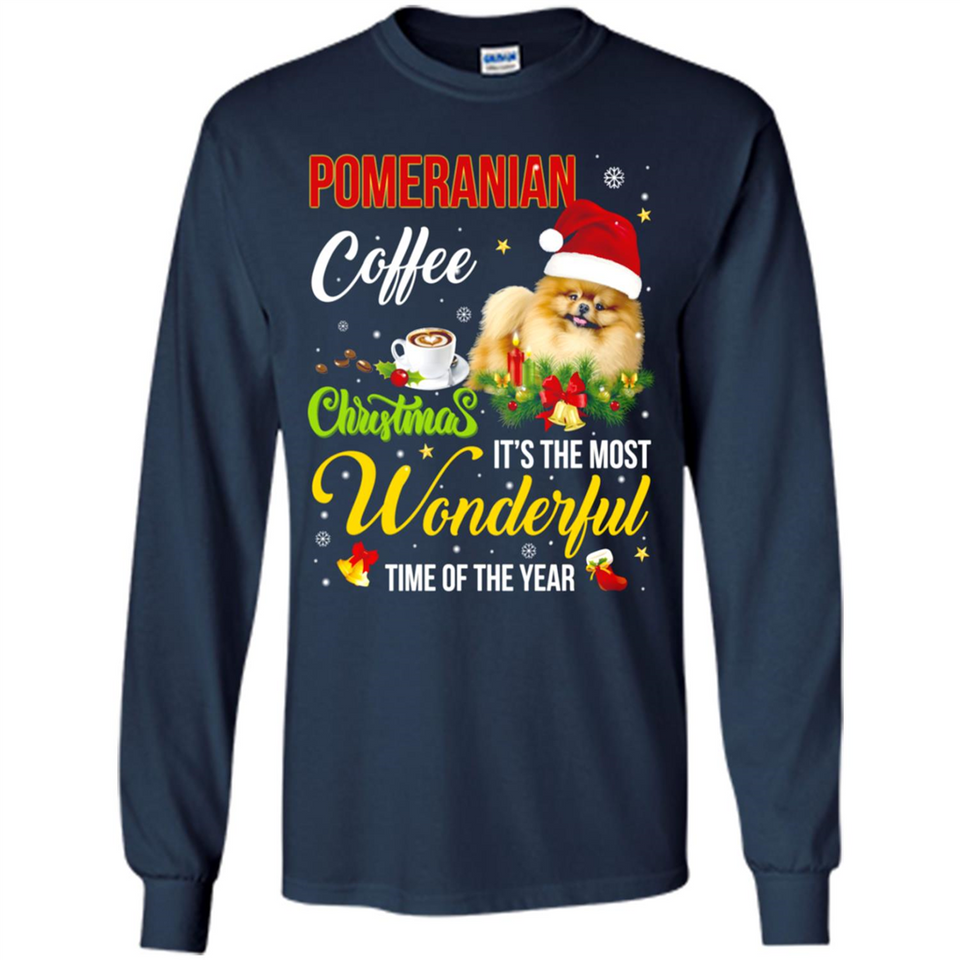 Pomeranian Coffee Wonderful Christmas