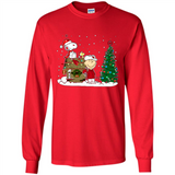 Arizona Cardinals Snoopy The Peanuts Movie Christmas Football Super Bowl pingpong - Long Sleeve T-Shirt