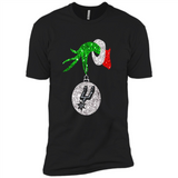 Amazing shirt San Antonio Spurs Glitter Grinch Monogram Ornament Christmas Gift - Premium Short Sleeve T-Shirt