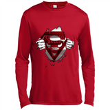 Chicago Bulls And Superman Fans - Canvas Long Sleeve T-Shirt
