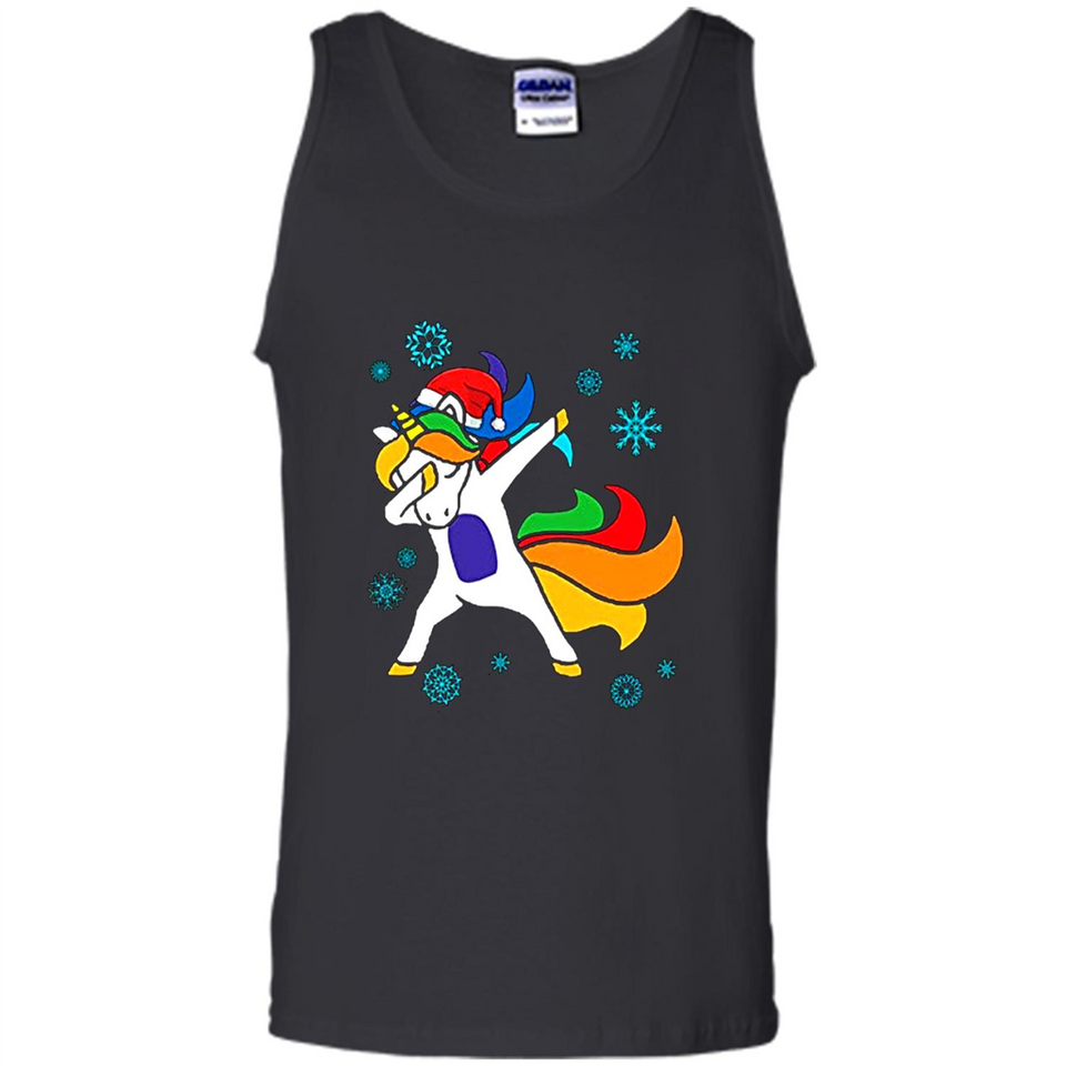 Christmas Dabbing Unicorn - Tank Top