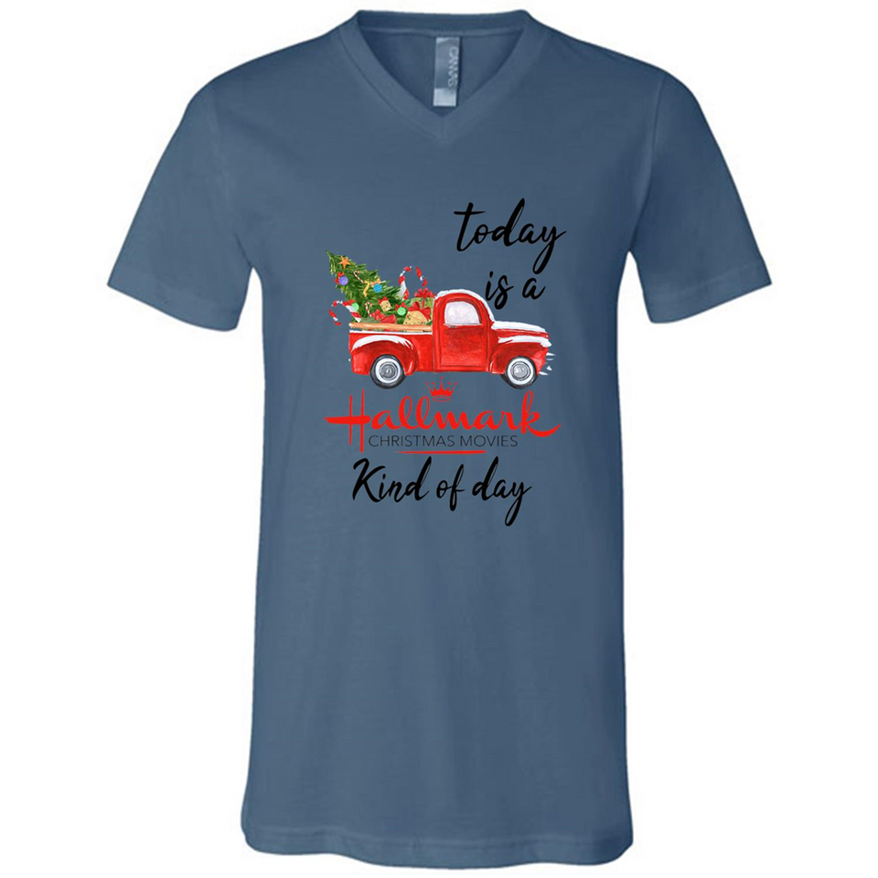 Today is A Hallmark Christmas Movies Kind of Day Sweatshirt - Canvas Unisex V-Neck