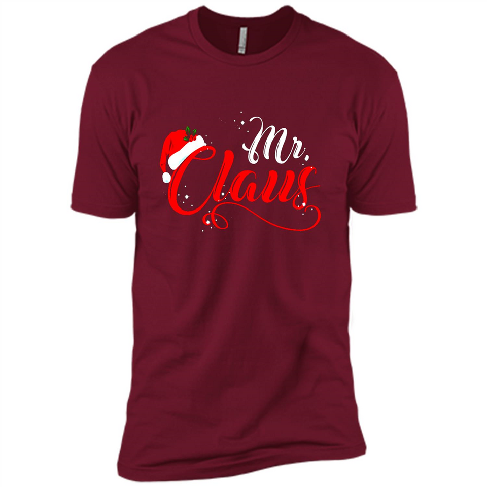 Mr. Claus Santa Claus Merry Xmas T-Shirt - Premium Short Sleeve T-Shirt