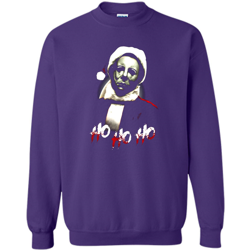 Santa Michael Myers Ho Ho Ho Merry Christmas Sweatshirt - Sweatshirt