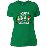 Christmas Garden Gnome Hanging With My Gnomies Shirt Sweater - Ladies' Boyfriend T-Shirt
