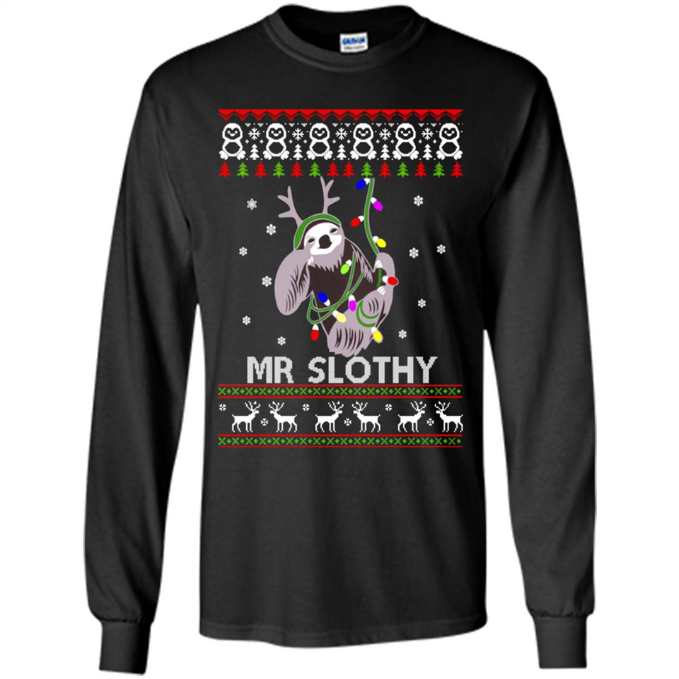 Mr Slothy Christma - Long Sleeve T-Shirt