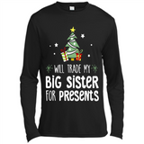Will Trade My Big Sister For Presents Christmas - Canvas Long Sleeve T-Shirt