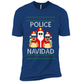 FUNNY POLICE NAVIDAD T-SHIRT Santa Christmas Party - Premium Short Sleeve T-Shirt