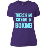 There's no crying in boxing - Ladies' Boyfriend T-Shirt