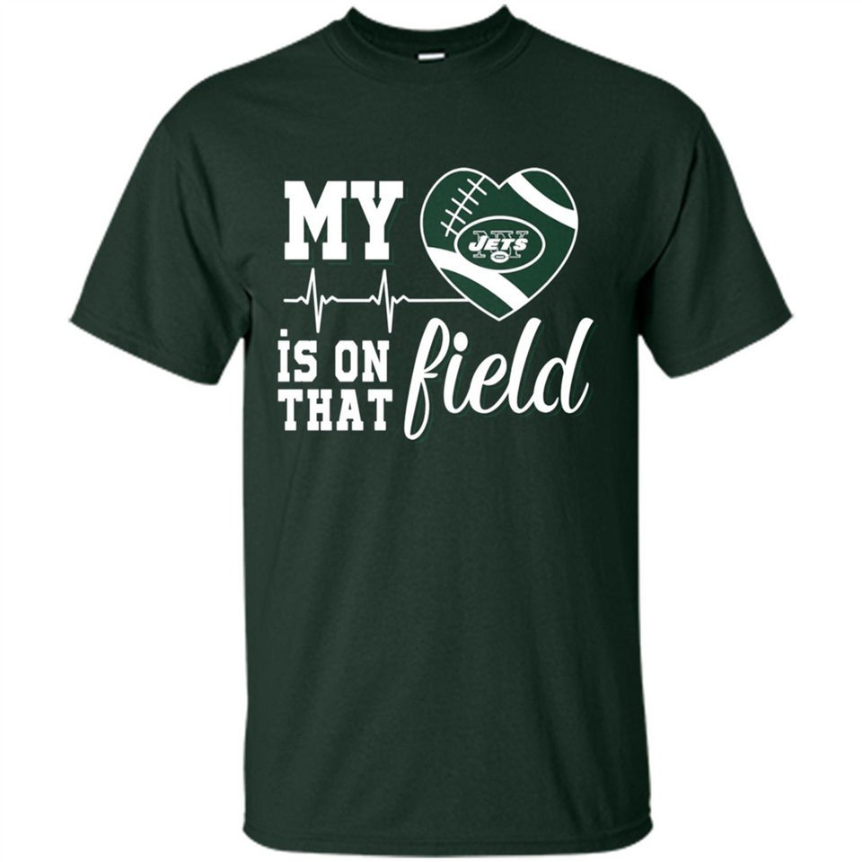 New York Jets Football My Heart is on that Field - Shirt