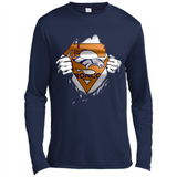 Denver Broncos And Superman Fans - Canvas Long Sleeve T-Shirt