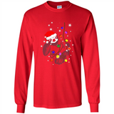 Cute Christmas Choloepus Sloth Santa Led Light Mug - Long Sleeve T-Shirt