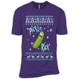 Rick and Morty Pickle Rick Ugly Christmas Sweater - Premium Short Sleeve T-Shirt