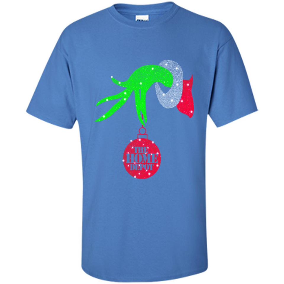 Grinch hand holding HomeDepot Glitter Christmas PING PONG