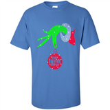 Grinch hand holding HomeDepot Glitter Christmas PING PONG