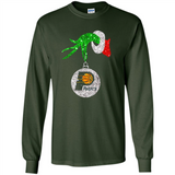 Amazing tee Indiana Pacers Glitter Grinch Monogram Ornament Christmas Gift - Long Sleeve T-Shirt