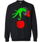 Christmas The Grinch Hand Holding Apple Ornament sweater - Sweatshirt