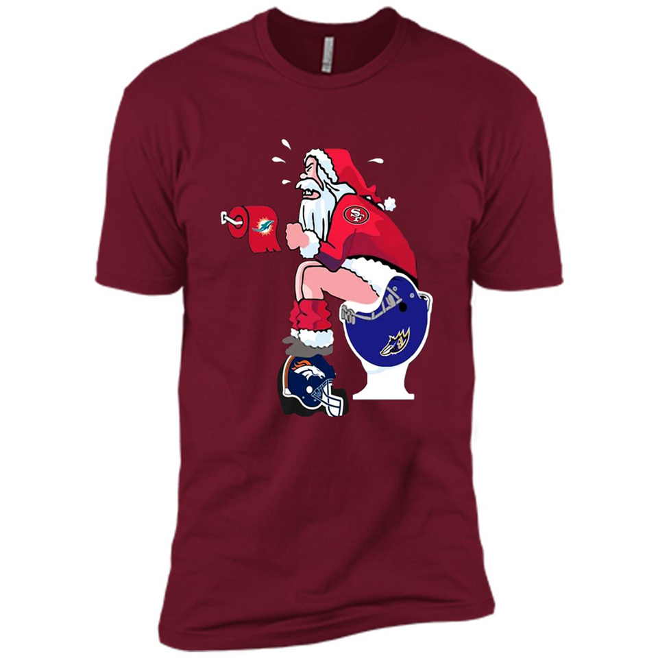 San Francisco 49ers Santa Claus Toilet