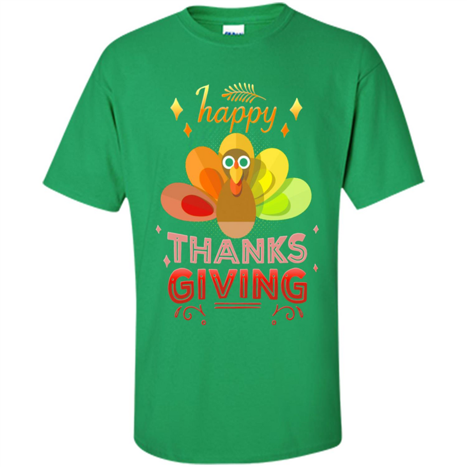 Happy Thanksgiving Turkey Day Colorful Cute
