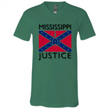 Mississippi Justice - Canvas Unisex V-Neck