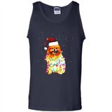 Pomeranian Santa Lights Christmas Dog Xmas Sweatshirt - Tank Top