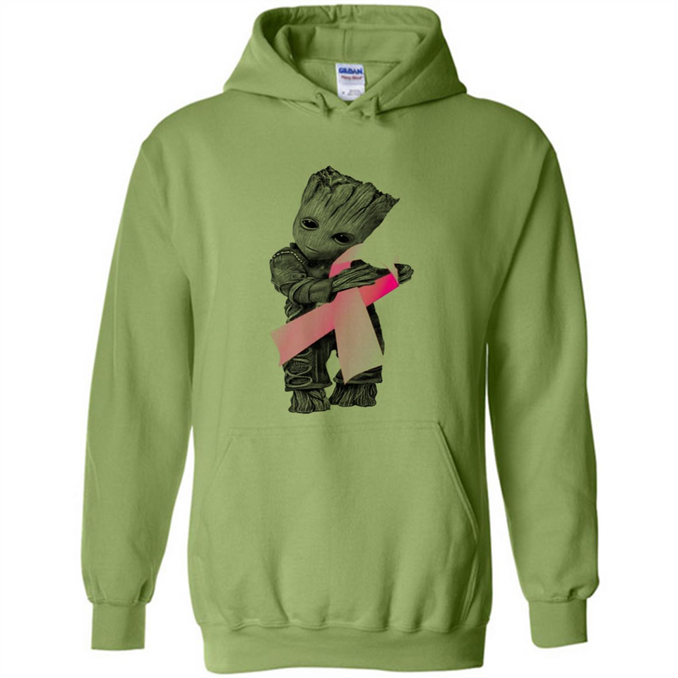 Groot Hug Breast Cancer - Hoodie