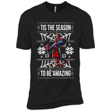 Marvel Spider Man Tis The Season To Be Amazing Ugly Christmas Mug PINGPONG - Premium Short Sleeve T-Shirt