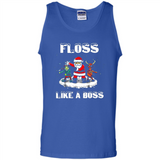 Floss Like A Boss Santa Flossing Dance Funny - Tank Top