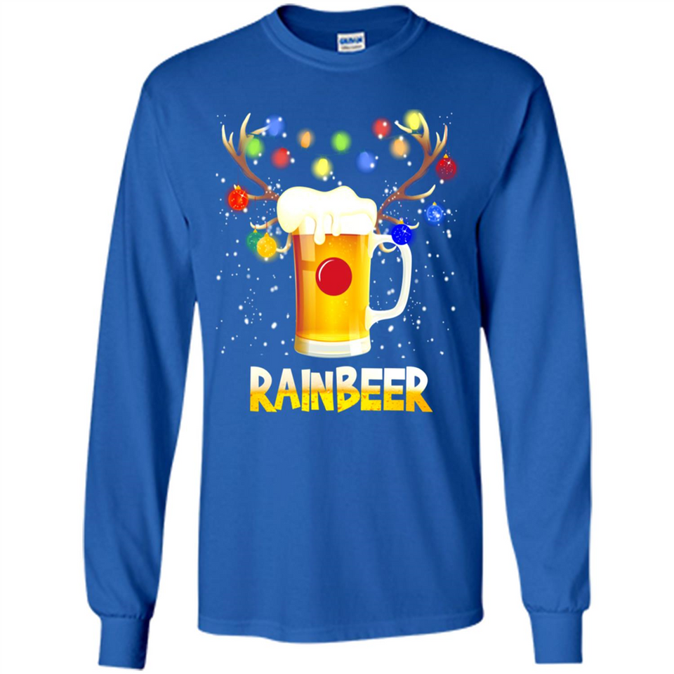 Rainbeer Christmas Reindeer Beer Drinking