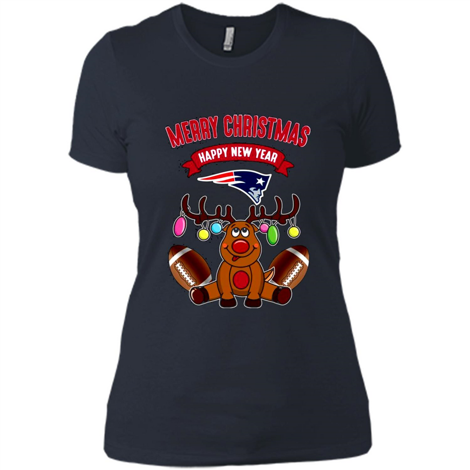 New England Patriots NFL Reindeer Funny Merry Christmas And Happy New Year