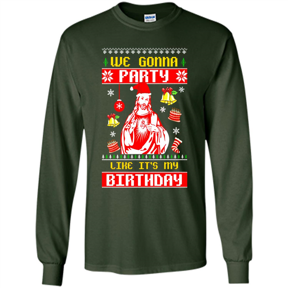 We Gonna Party Like It's My Birthday Jesus Christmas PINGPONG