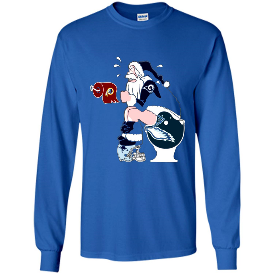 Los Angeles Rams Toilet Santa Claus PINGPONG