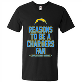 Reasons to be a Los Angeles Chargers Fan Complete List on Back - Men's V-Neck