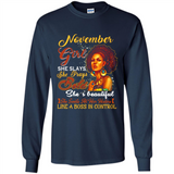 November Girl She Slays She Prays Beautiful Birthday PINGPONG