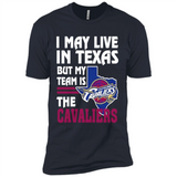 I May Live In Texas But My Team Is The Cavaliers - Premium Short Sleeve T-Shirt