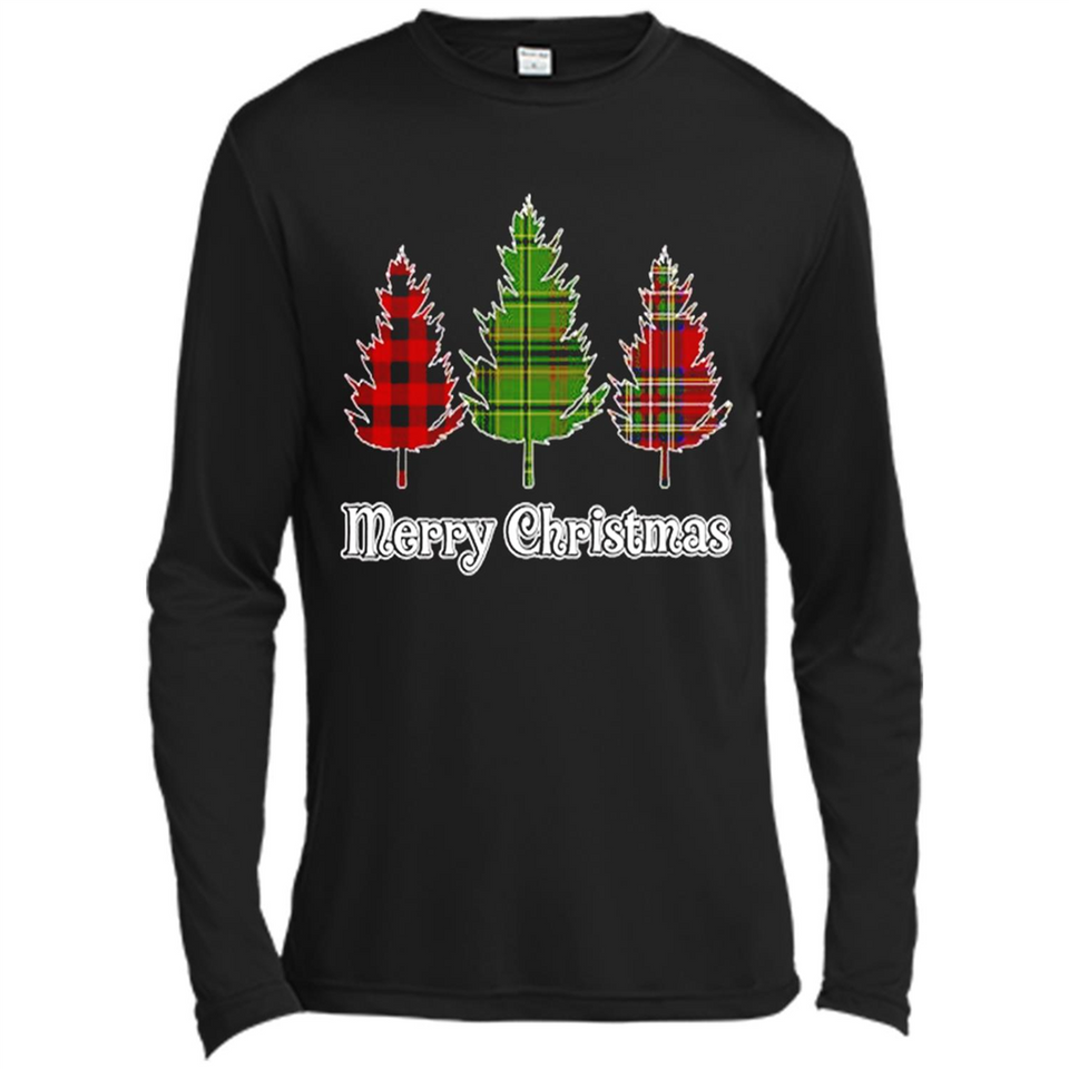 Plaid Christmas Tree Shirt Merry Christmas Plaid is Rad