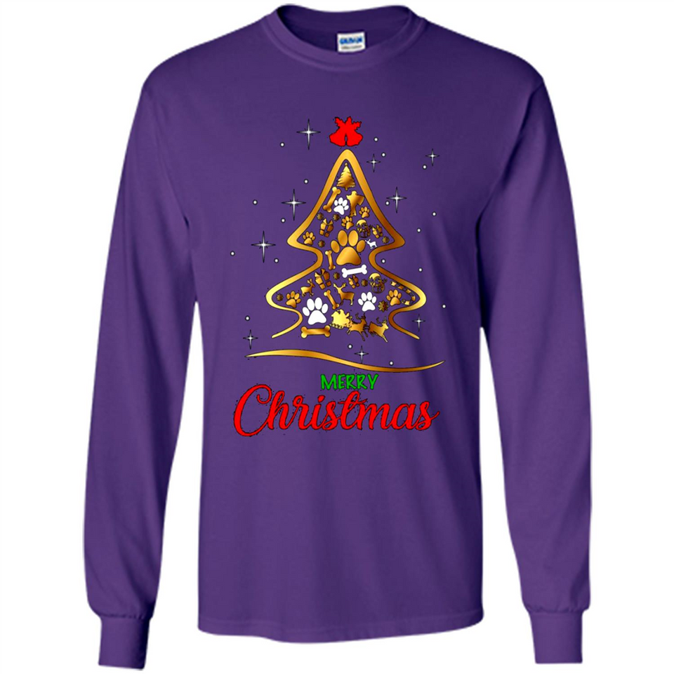 Merry Christmas Dogs Christmas Tree sweater PINGPONG
