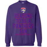 Reasons to be a Florida Panthers Fan Complete List on Back - Sweatshirt