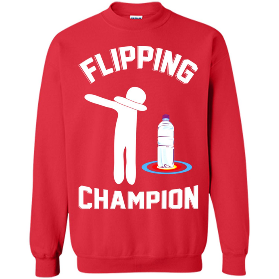 Water Bottle Flipping Tshirt Dabbing Flipping Champion - Sweatshirt